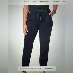 High waisted, Zamora joggers, navy